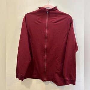 Mandala Scrubs Jacket red size Large